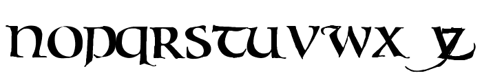 Bouwsma Uncial Font UPPERCASE