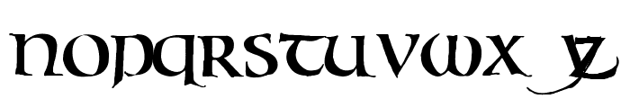 Bouwsma Uncial Font LOWERCASE