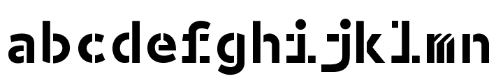 BPmonoStencil Bold Font LOWERCASE