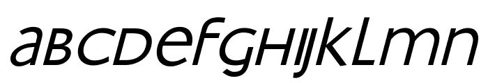 Bradbury-Oblique Font LOWERCASE