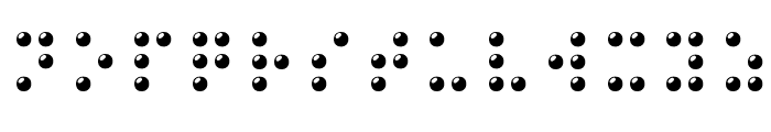 Braille 3D Font UPPERCASE