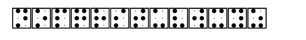 Braille EF Square Font UPPERCASE