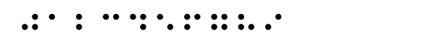 Braille EF Font OTHER CHARS