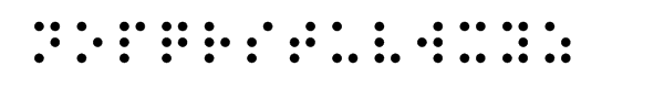 Braille EF Font LOWERCASE