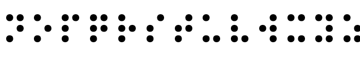 Braille Normal Font UPPERCASE