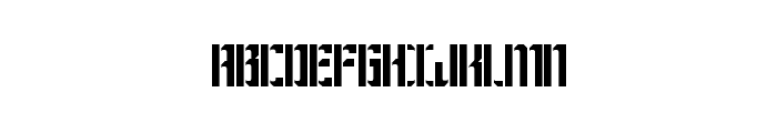 Bravado Spaced Regular Font UPPERCASE