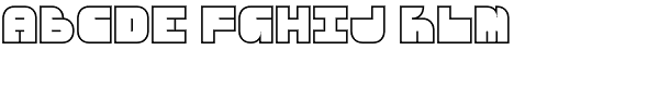 Breakbeat BTN Outline Font UPPERCASE