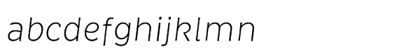 Brevia Std Light Italic Font LOWERCASE