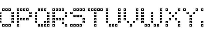Brick LED-7 Font UPPERCASE