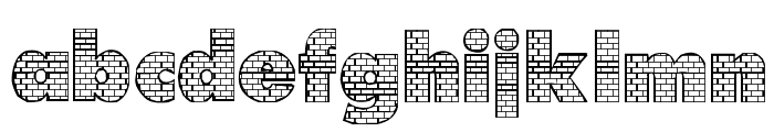 Bricks Font LOWERCASE