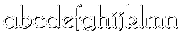 Bridgnorth-Shadow Font LOWERCASE