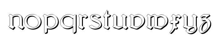 Bridgnorth-Shadow Font LOWERCASE