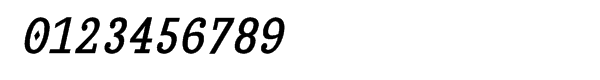 Briem Mono Condensed Bold Oblique Font OTHER CHARS