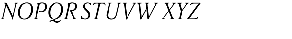 Brighton SB-Light Italic Font UPPERCASE
