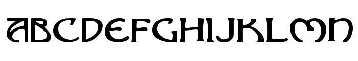 Brin Athyn Expanded Font LOWERCASE