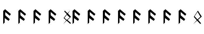 Britannian Runes Font UPPERCASE