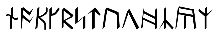 Britannian Runes Font LOWERCASE