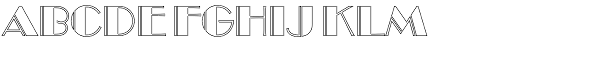 Broadway Engraved Outline Font UPPERCASE