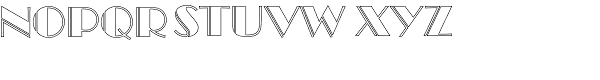 Broadway Engraved Outline Font UPPERCASE