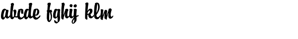 Brody SH-Regular Font LOWERCASE