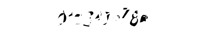 Broken Scanner Condensed Oblique Font OTHER CHARS