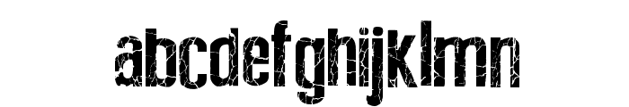 Broken Type Font LOWERCASE