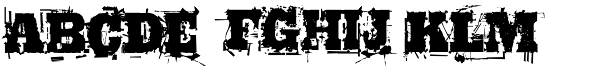 Broken Font UPPERCASE