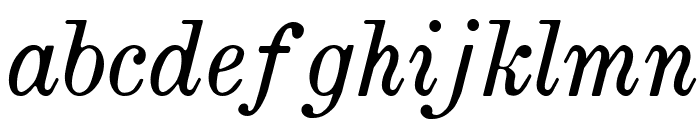 Brokgauz & Efron Italic Font LOWERCASE