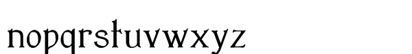 Bromwich Regular Font LOWERCASE