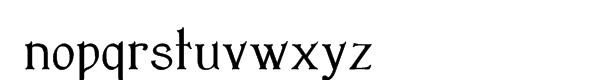 Bromwich Font LOWERCASE