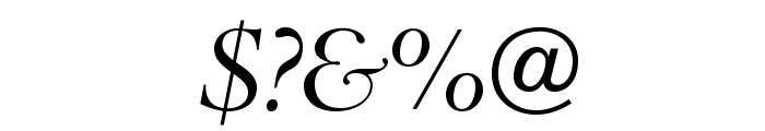 BrophyOpti-Italic Font OTHER CHARS