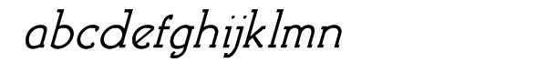 Brosse Italic Font LOWERCASE