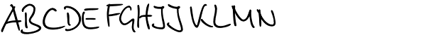 Brouet Handwriting Font UPPERCASE