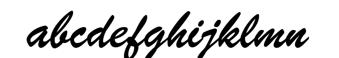 Brush Script BT Font LOWERCASE