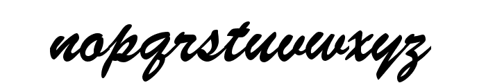 Brush Script BT Font LOWERCASE