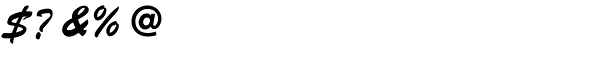 Brush Script EF Font OTHER CHARS