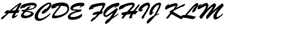 Brush Script EF Font UPPERCASE