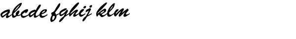 Brush Script EF Font LOWERCASE