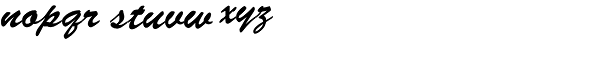 Brush Script EF Font LOWERCASE