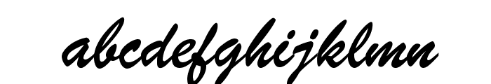 BrushScriptOpti-Regular Font LOWERCASE