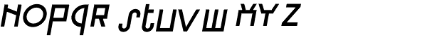 Brusque Italic Font UPPERCASE