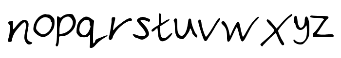 Bryonys_Handwriting_Thin Font LOWERCASE