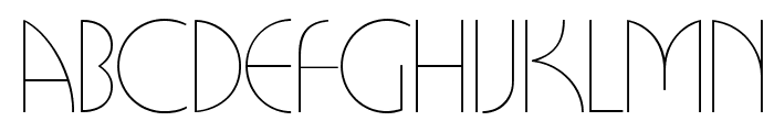 BUFferOpti-Light Font LOWERCASE