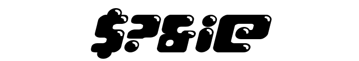 Bubble Butt Expanded Italic Font OTHER CHARS