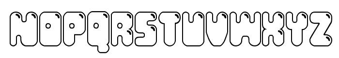 Bubble Butt Outline Regular Font LOWERCASE