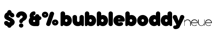 Bubbleboddy Neue Trial ExtraBold Font OTHER CHARS