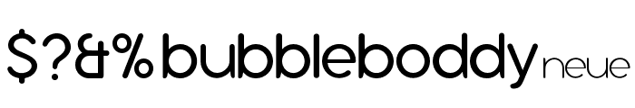 Bubbleboddy Neue Trial Light Font OTHER CHARS