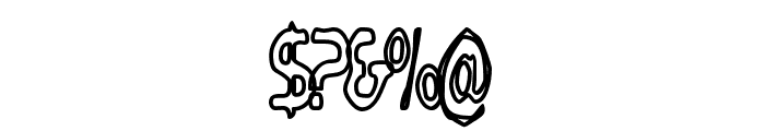 Bubbly Frog Hollow Font OTHER CHARS