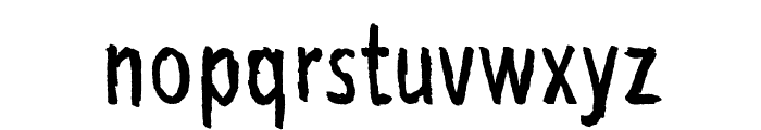Bubu Ghost Font LOWERCASE