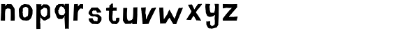 Buchsztaby D Font LOWERCASE